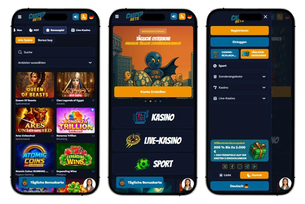 Casper Bets Casino app