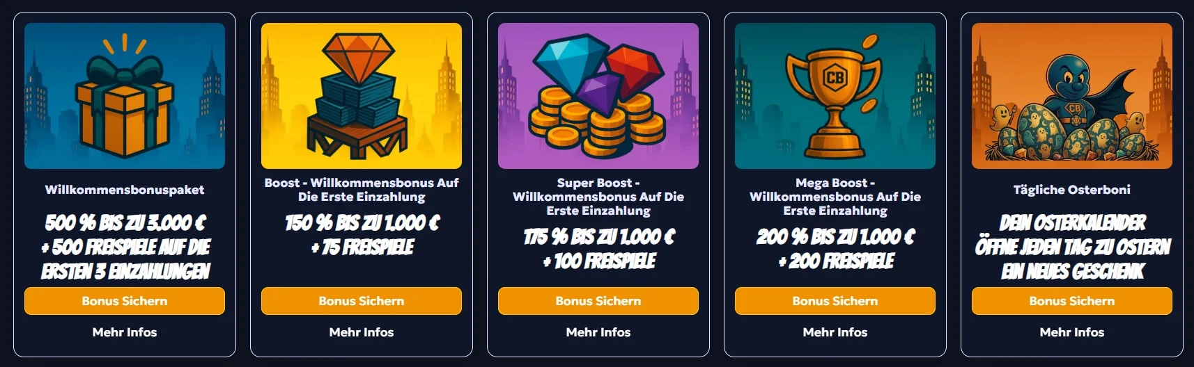 Casper Bets Casino Boni und Aktionen